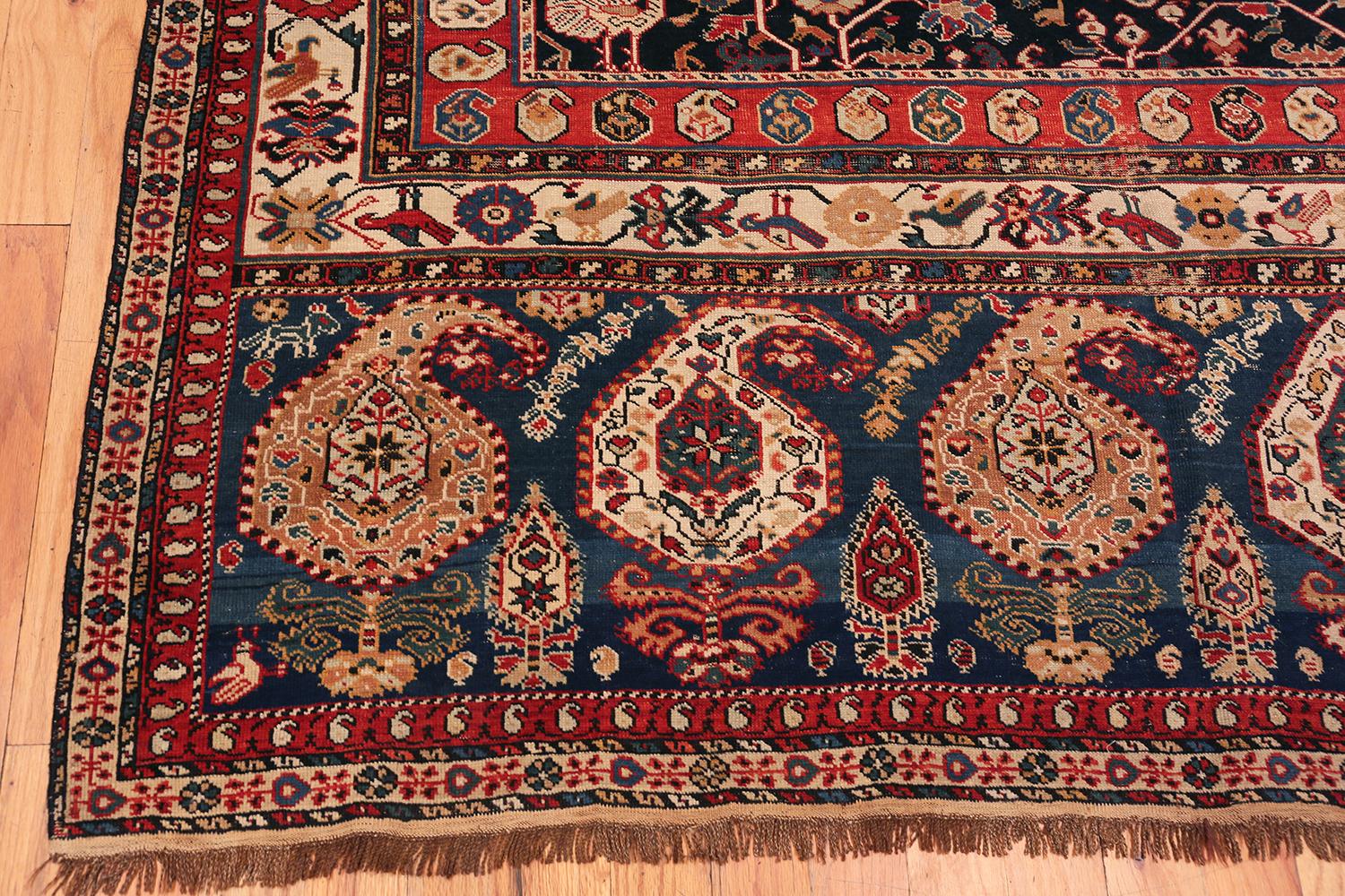 Hand-Knotted Nazmiyal Collection Antique Caucasian Baku Khila Rug. 6 ft 7 in x 7 ft 10 in