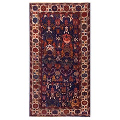 Tapis caucasien Bidjov du 19ème siècle ( 3'7" x 6'6" - 109 x 198 )