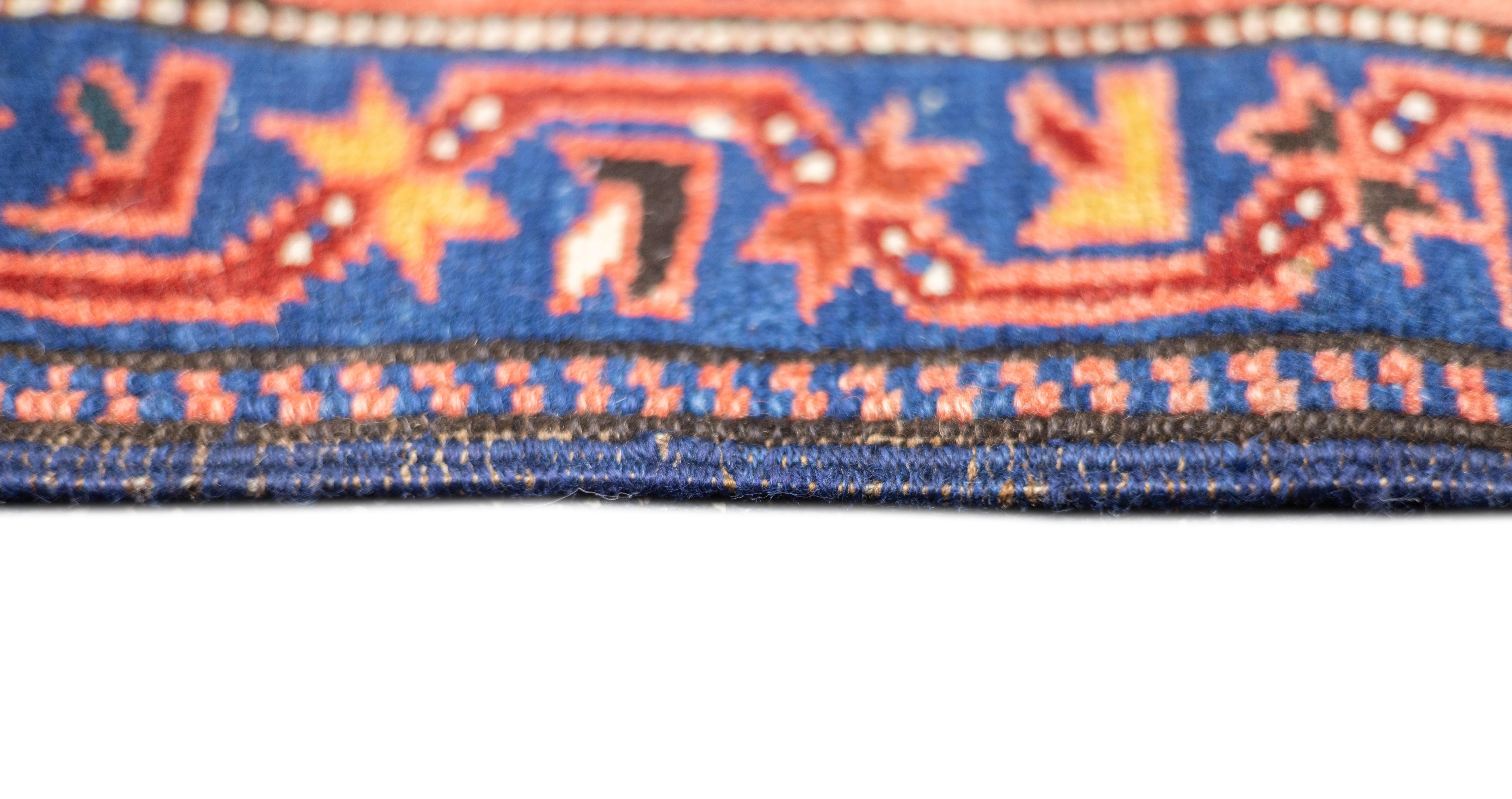 Antique Caucasian Bijov Rug 3'11'' x 5'10'' For Sale 1