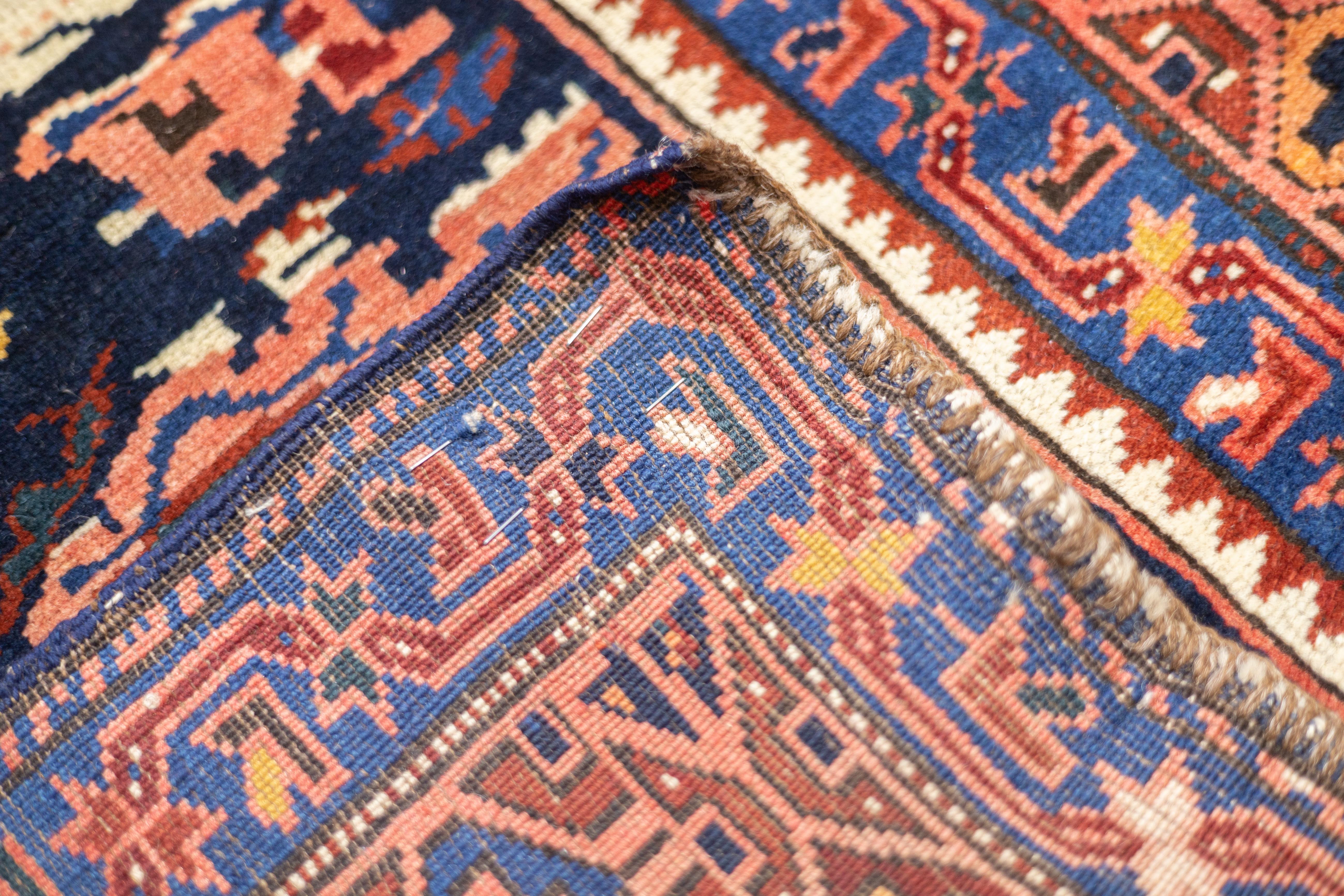 Antique Caucasian Bijov Rug 3'11'' x 5'10'' For Sale 3