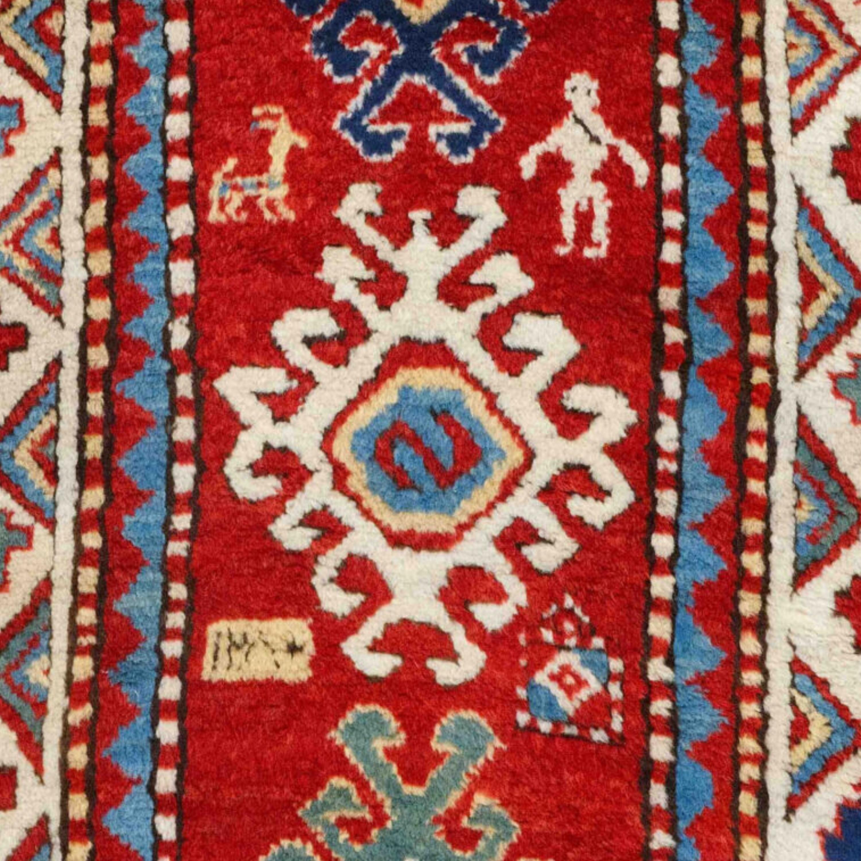 Antique Caucasian Bordjalo Rug - Middle of 19th Century Caucasian Bordjalo Rug In Good Condition For Sale In Sultanahmet, 34