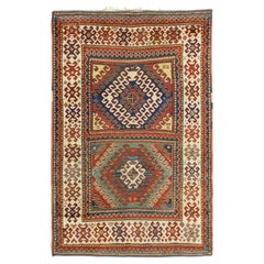 Antique Caucasian Bordjalou Kazak Rug