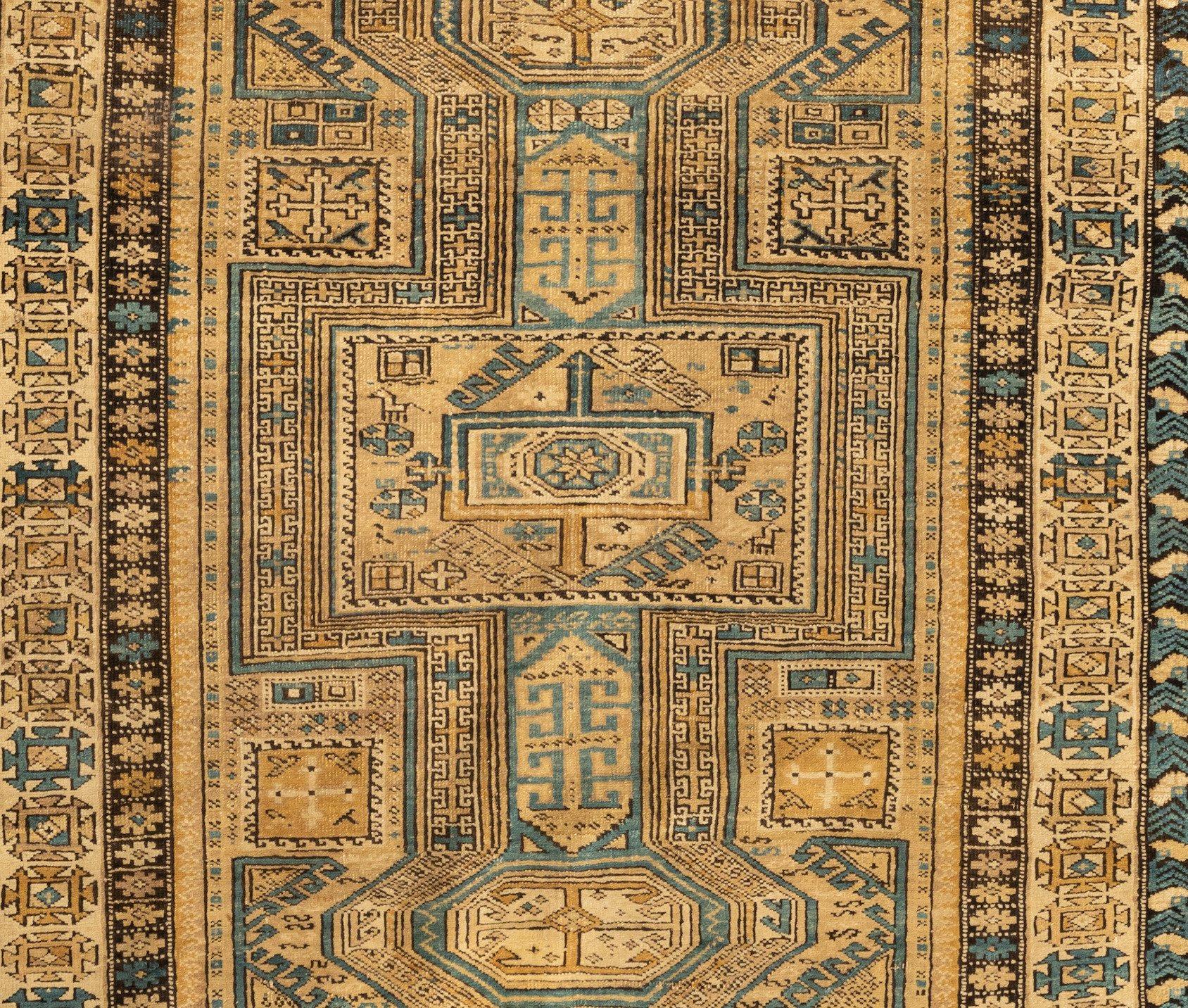 The Caucasian rugs get their name from the area in which they were made – the Caucasus. The Caucasus is a region that produces distinctive rugs since the dawn of civilization and in quantities from the 19th Century. The antique Caucasian rugs are