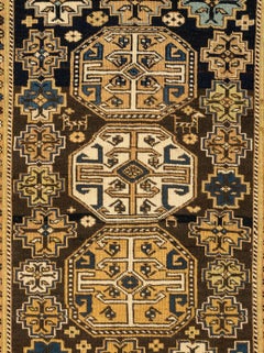 Antique Caucasian Cabestan Geometric Rug, circa 1900s-1910s