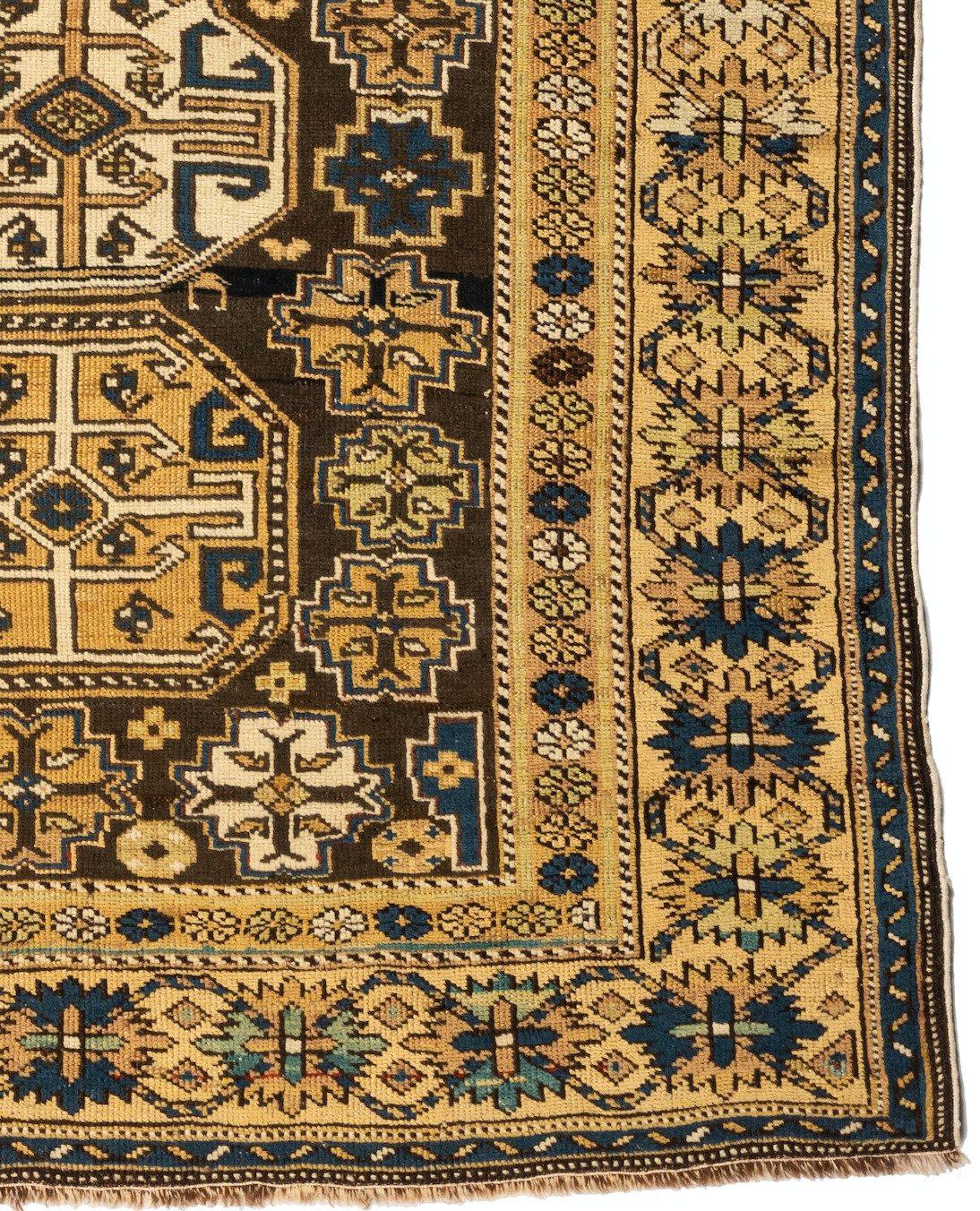 Hand-Woven Antique Caucasian Cabestan Geometric Rug, circa 1900s-1910s For Sale