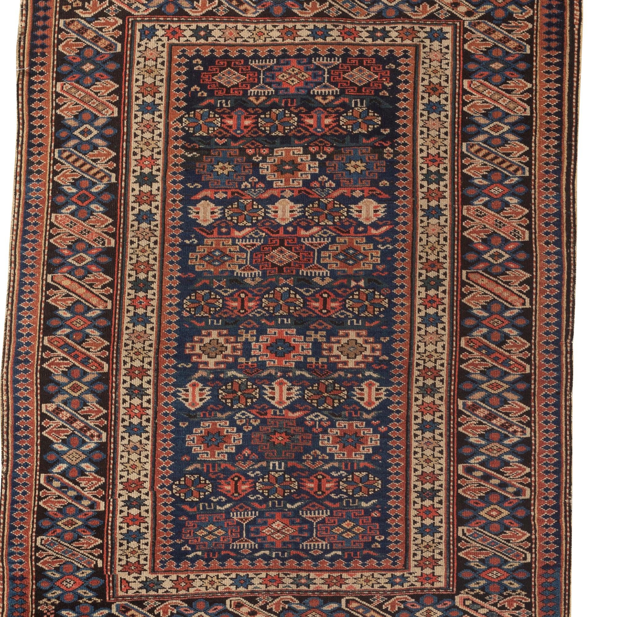 19th Century Antique Caucasian Chichi Rug, circa 1880 For Sale