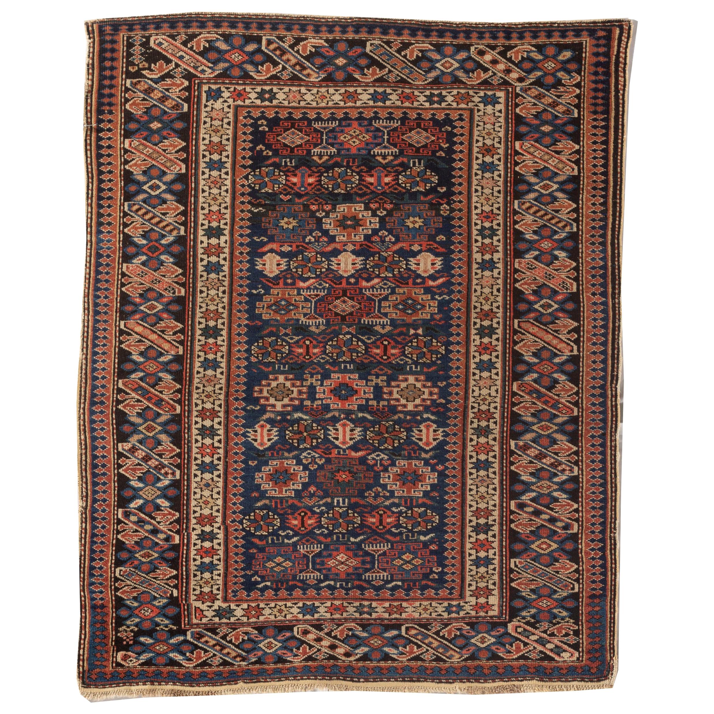 Antiker kaukasischer Chichi-Teppich, um 1880
