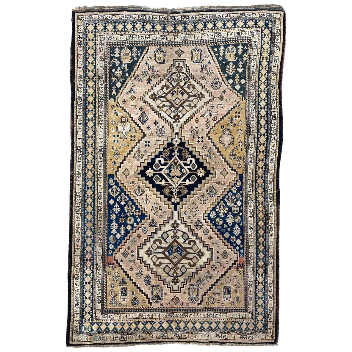 Antique Caucasian Chirwan Karabagh Rug