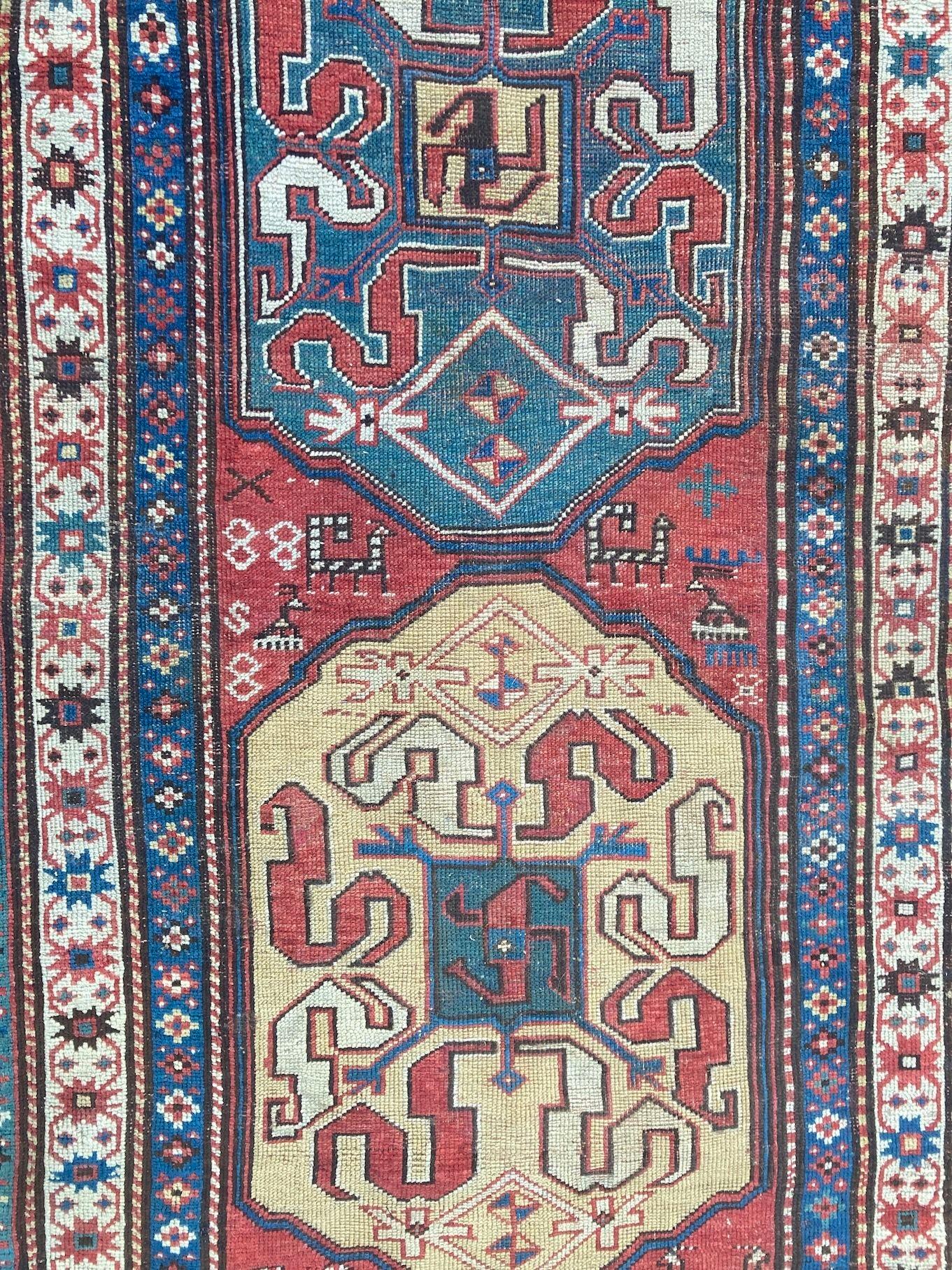 Antique Caucasian Chondoresk Rug 1.94m x 1.17m For Sale 8