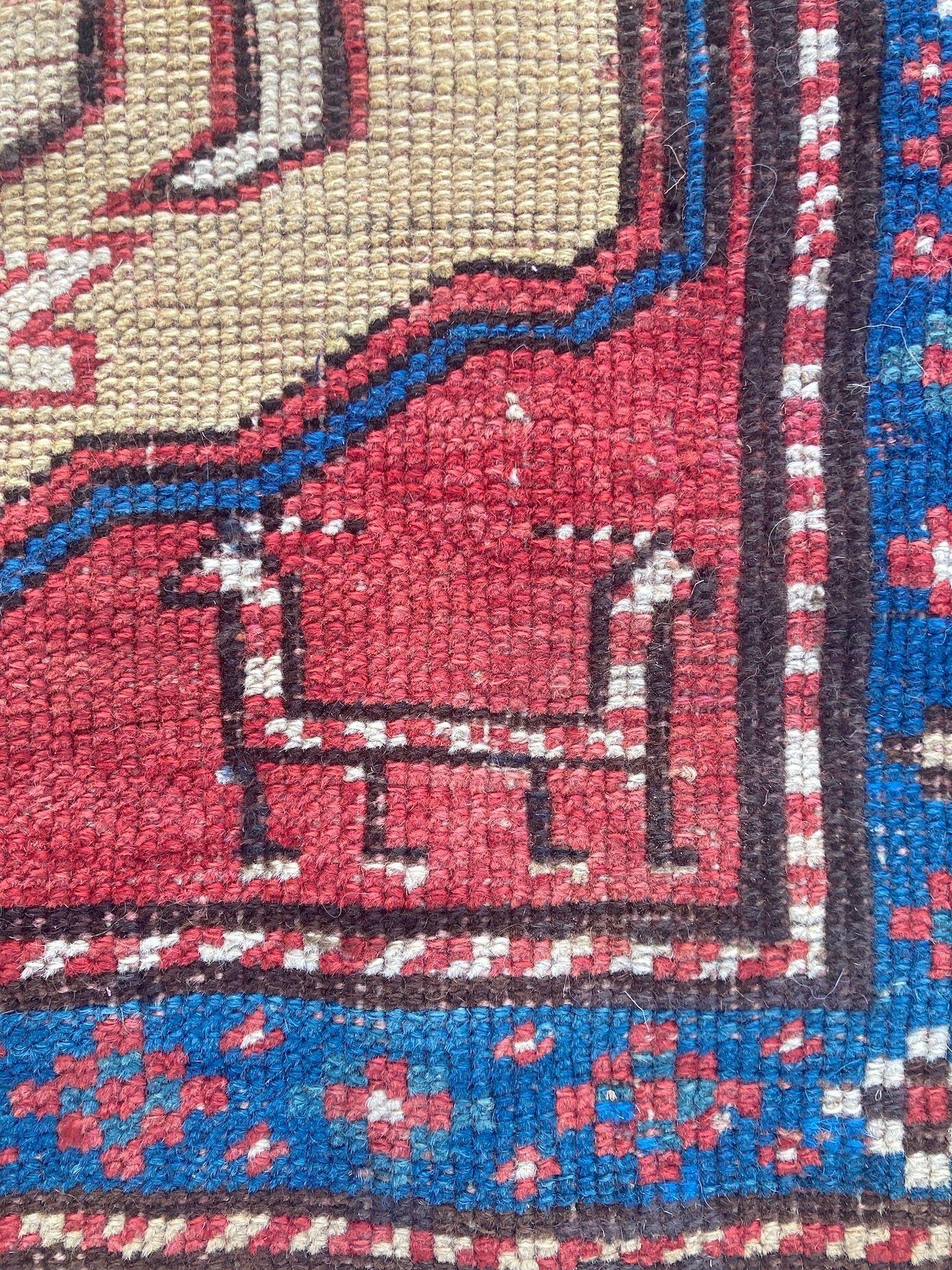 Alfombra antigua caucásica Chondoresk 1,94 m x 1,17 m en venta 10