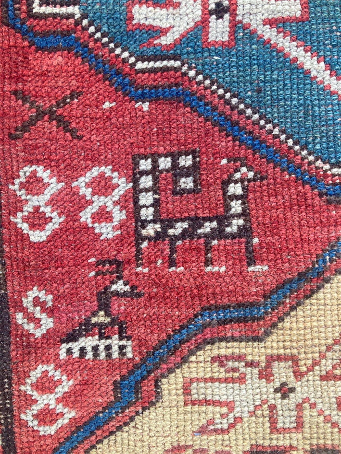 Alfombra antigua caucásica Chondoresk 1,94 m x 1,17 m en venta 12