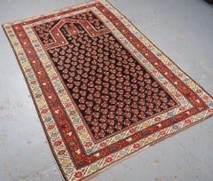 Antique Caucasian Dagestan Prayer Rug with Small Boteh Design, Circa 1890