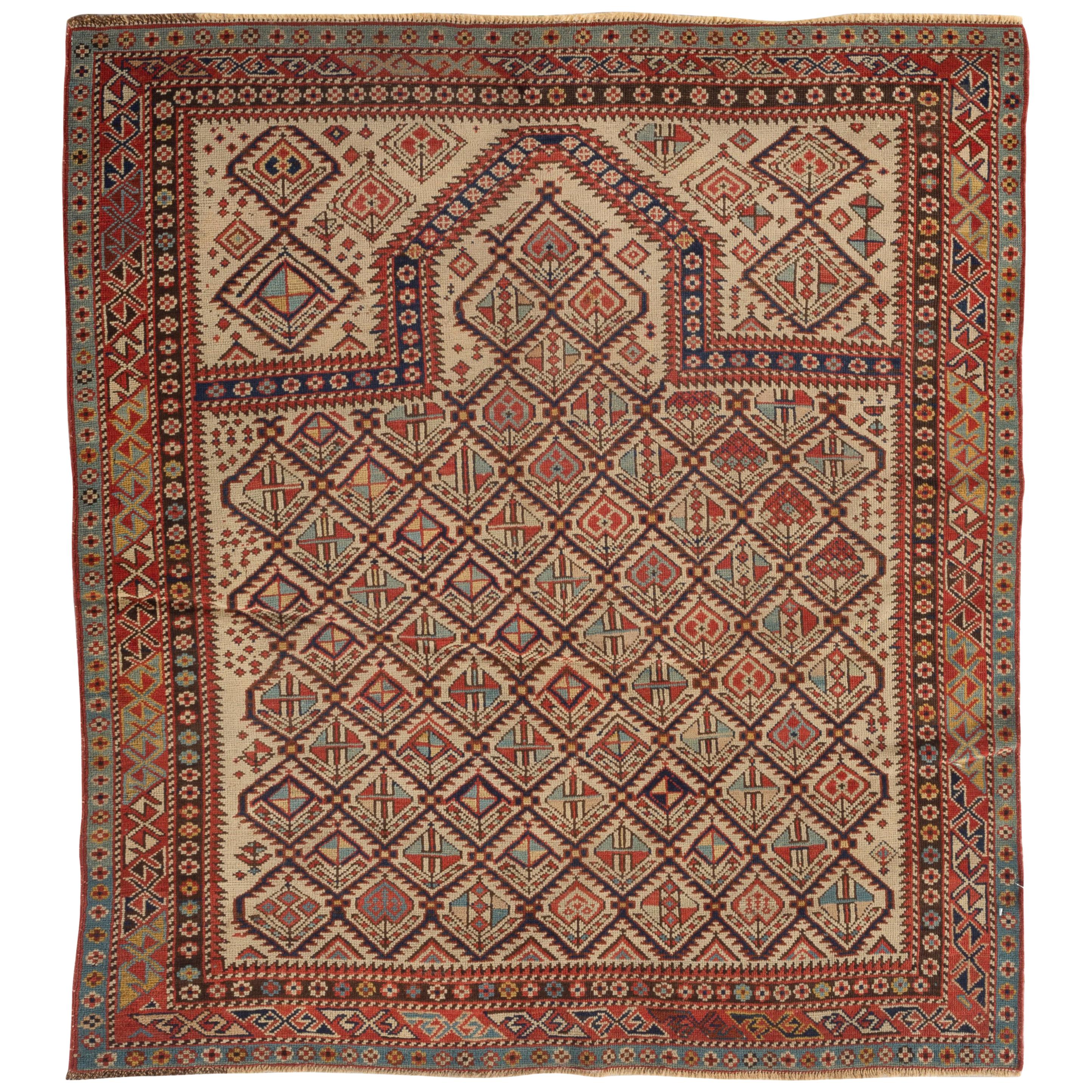 Antiker kaukasischer Dagestan-Teppich, um 1880 im Angebot