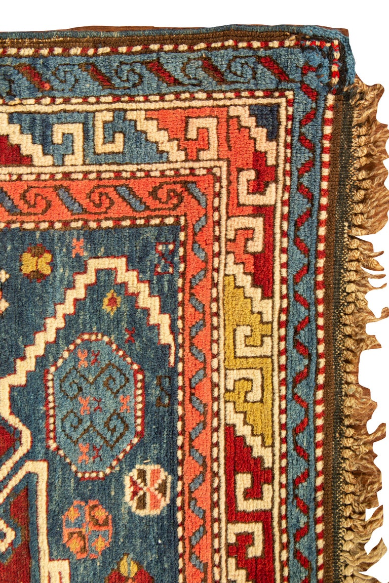Antique Caucasian Dagestan Rug, circa 1900 3'11 x 7'10 For Sale at