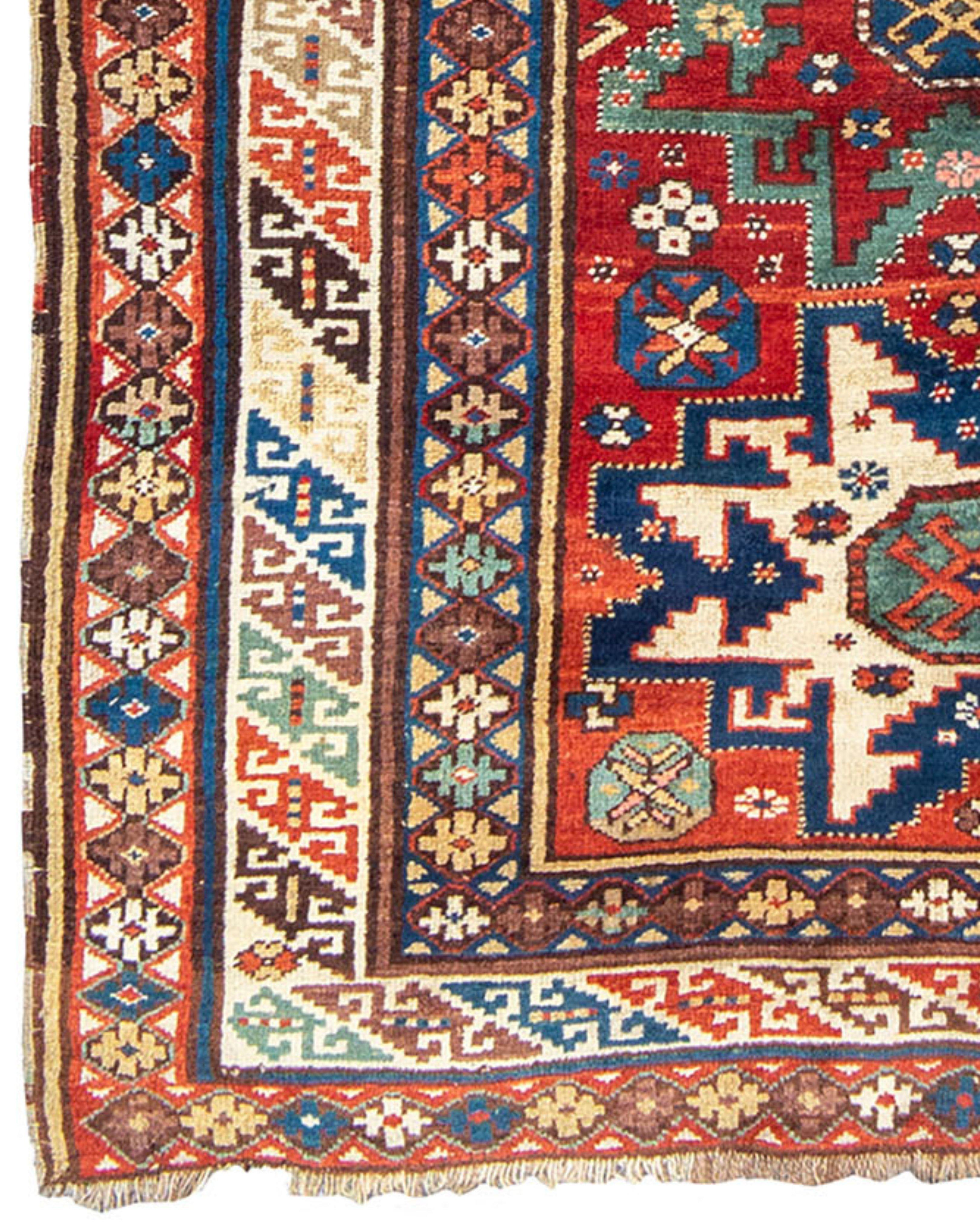 Antique Caucasian Derbend Long Rug, Late 19th Century In Excellent Condition For Sale In San Francisco, CA