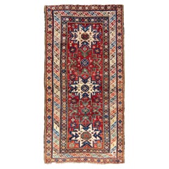 Tapis long caucasien ancien Derbend, fin du 19ème siècle