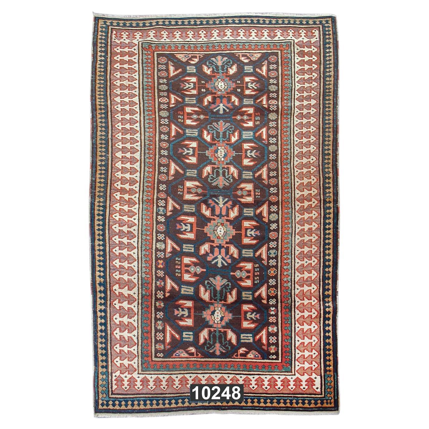 Antique Caucasian Derbend Rug, 19th Century