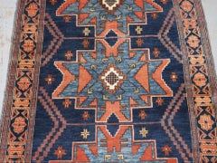 Antique Caucasian Derbent Rug With Lesghi Star Design, Circa 1900