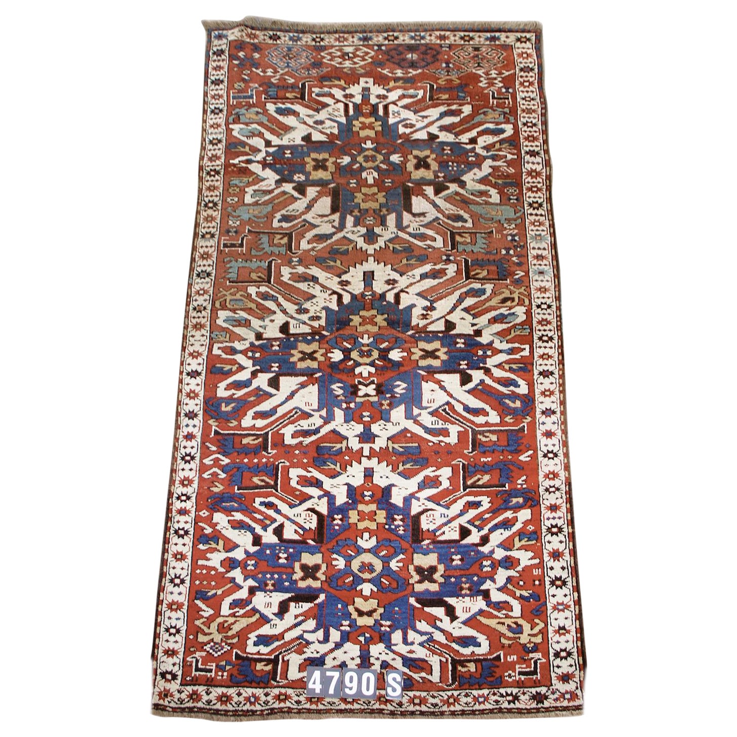 Tapis ancien du Caucase en forme d'aigle Karabagh, 19e siècle