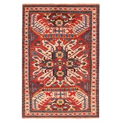 Antique Caucasian Eagle Kazak Rug. 4 ft 4 in x 6 ft 1 in