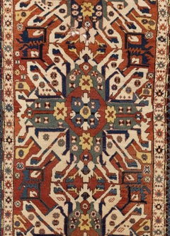Antique Caucasian Eagle Kazak Rug, circa 1880s
