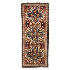 Tapis Kazak caucasien ancien en forme d'aigle, vers 1880