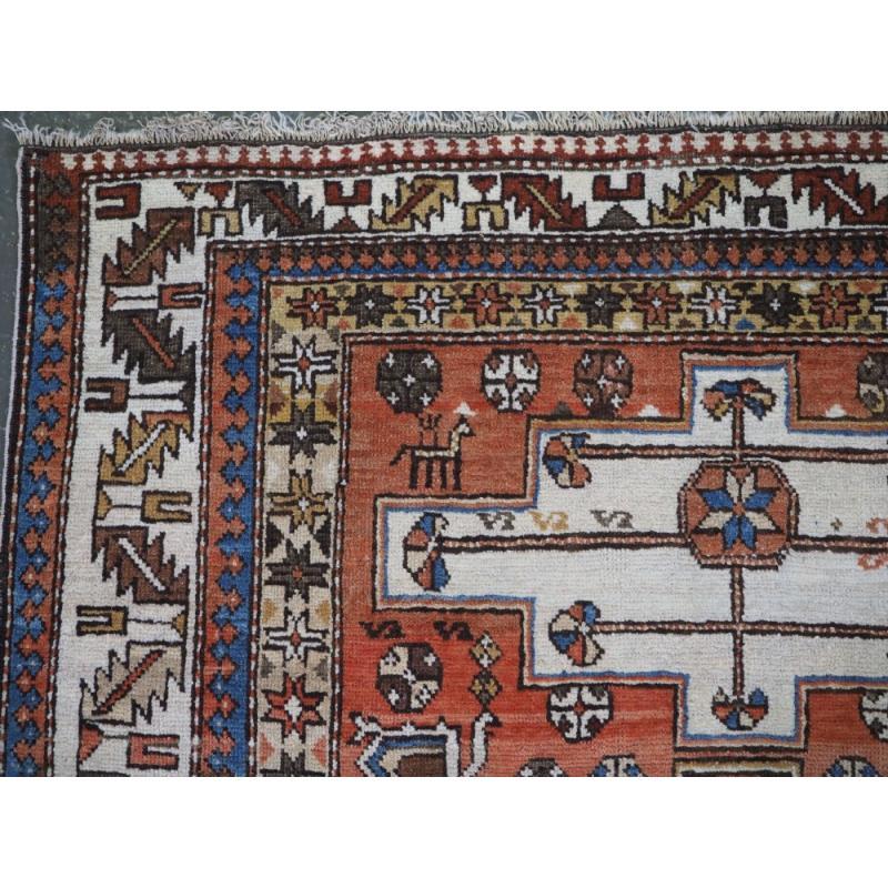 Alfombra antigua del Cáucaso oriental Shirvan Bakú de tamaño pequeño, circa 1900 en Excelente estado para la venta en Moreton-In-Marsh, GB