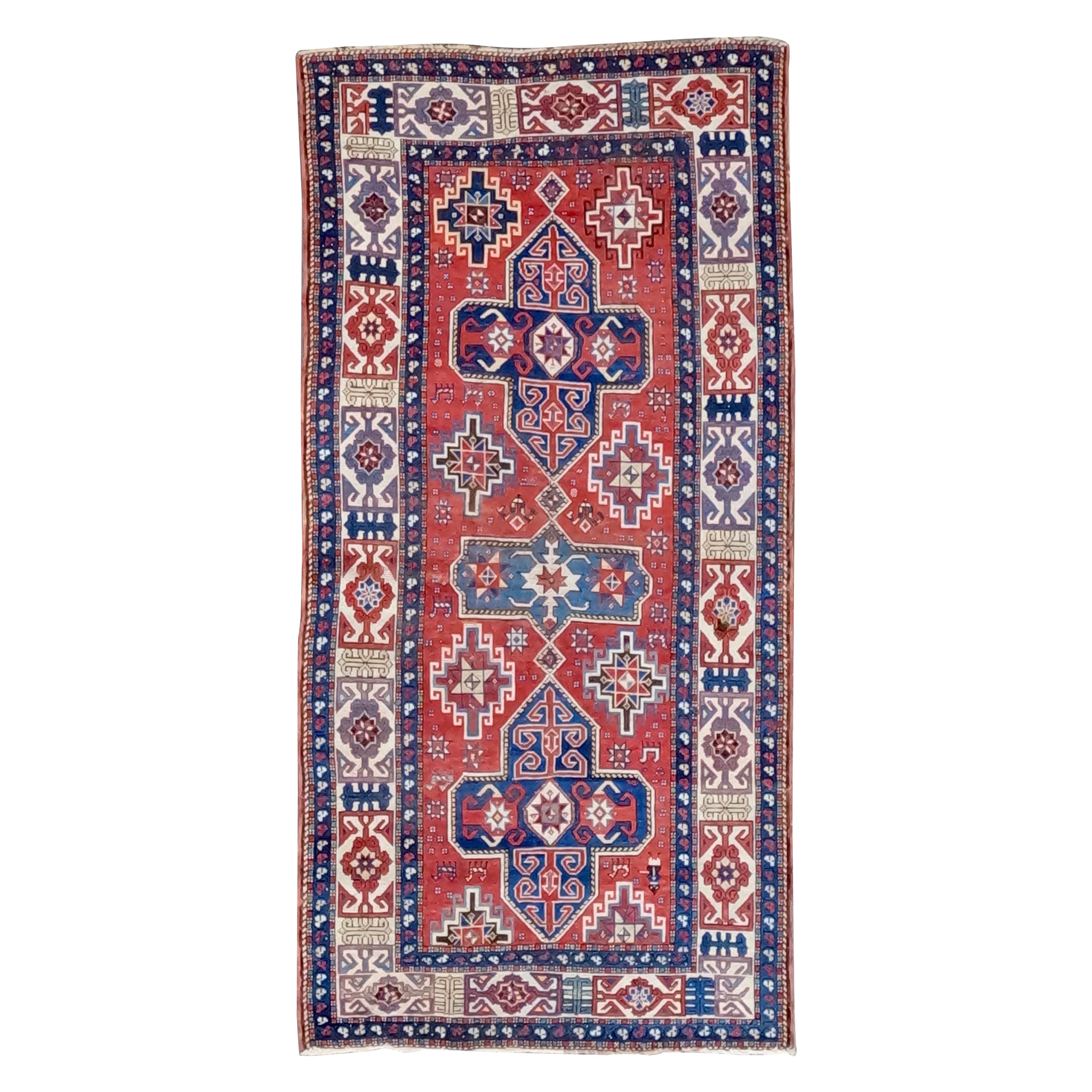 Antique Kazak caucasien Fachralo, circa 1900