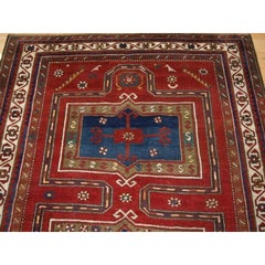 Antico tappeto caucasico Fachralo Kazak lungo, circa 1900