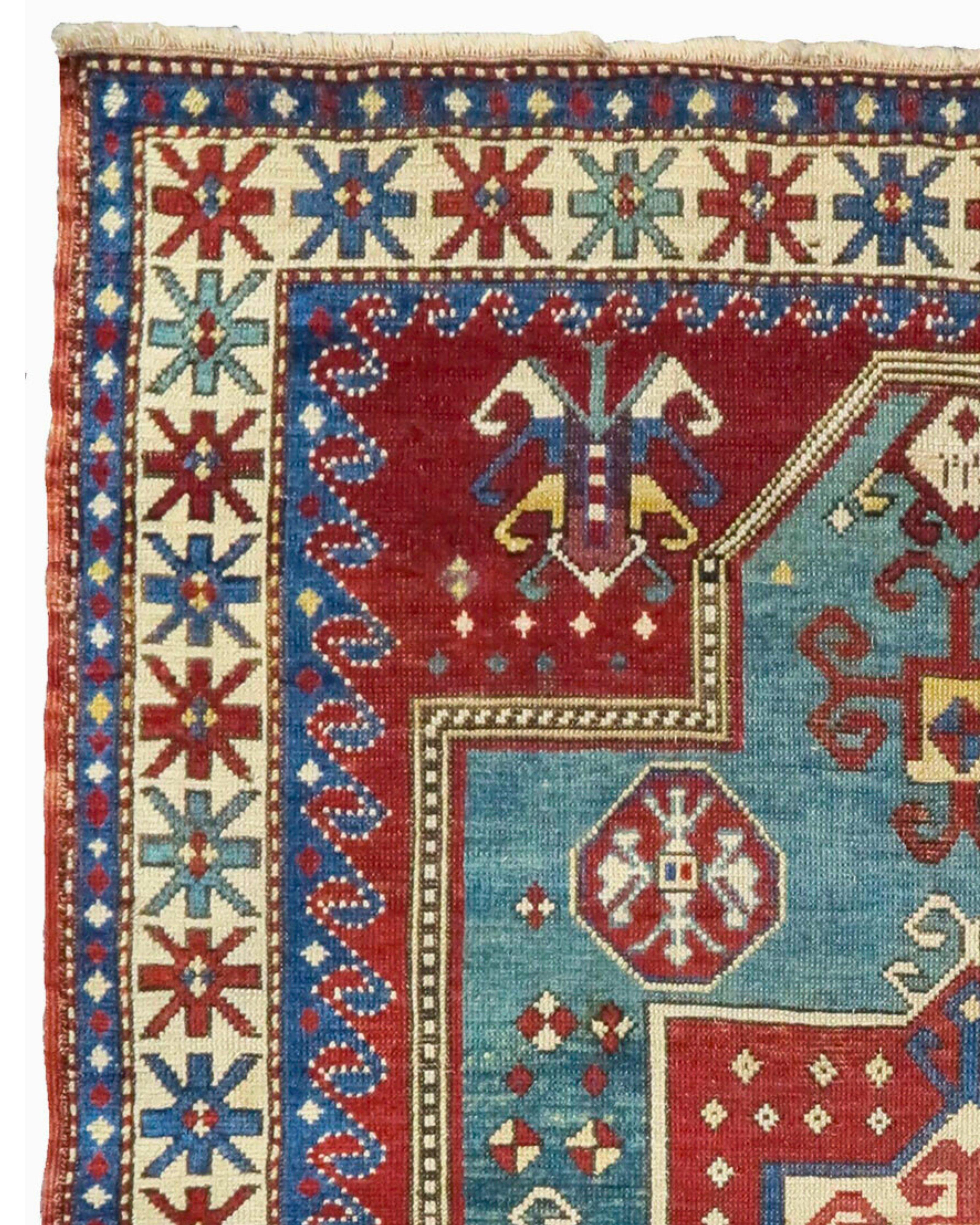 Antique Caucasian Fachralo Kazak Prayer Rug, 19th Century In Good Condition For Sale In San Francisco, CA