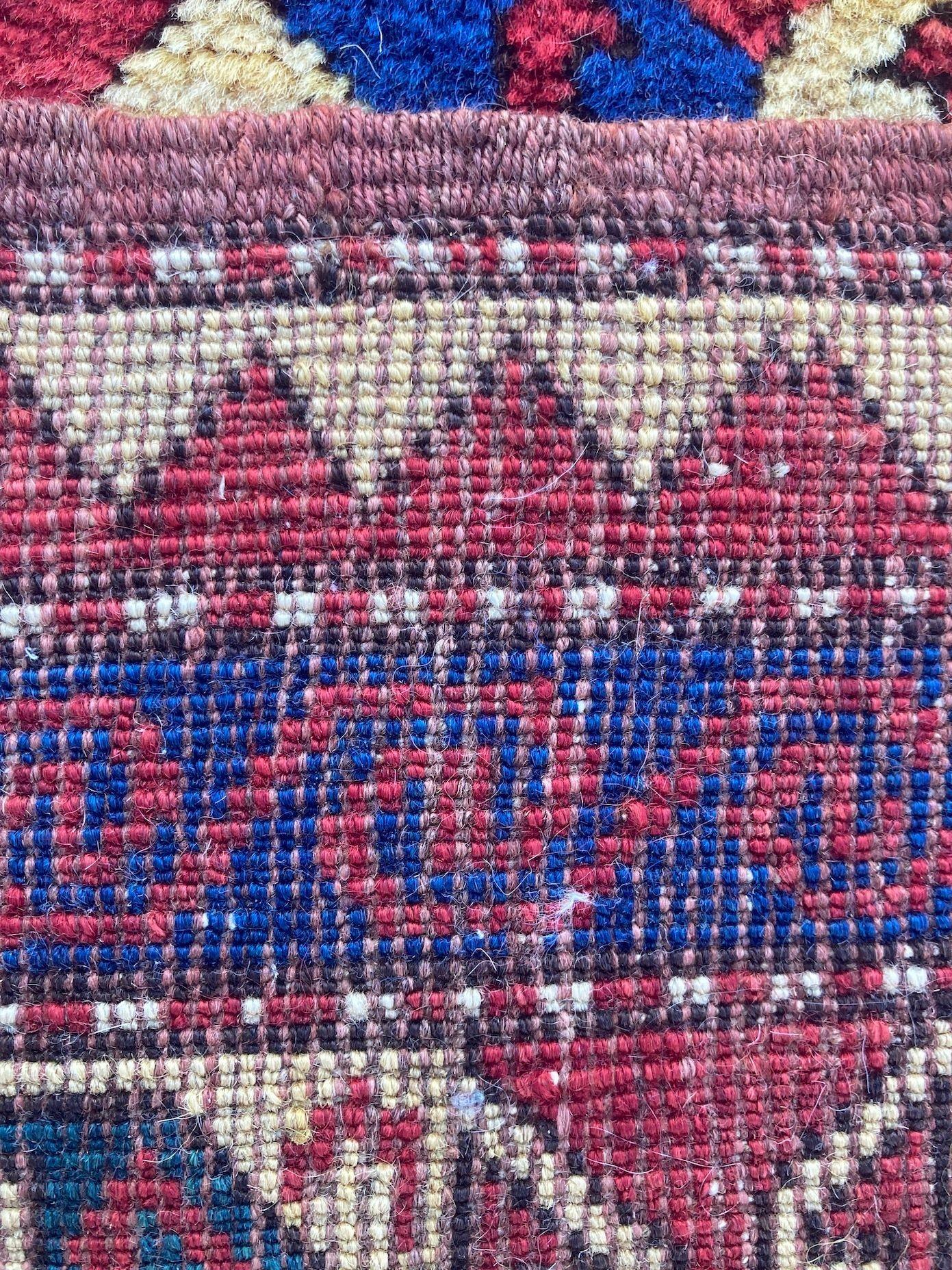 Antiker kaukasischer Fachralo Kazak-Gebetteppich aus Fachralo 2,48 m x 1,30 m im Angebot 15