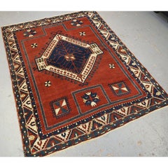 Antique Caucasian Fachralo Kazak Prayer Rug