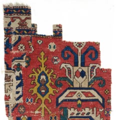 Antique Caucasian Fragment - 18th Century Rug Fragment, Caucasian Rug