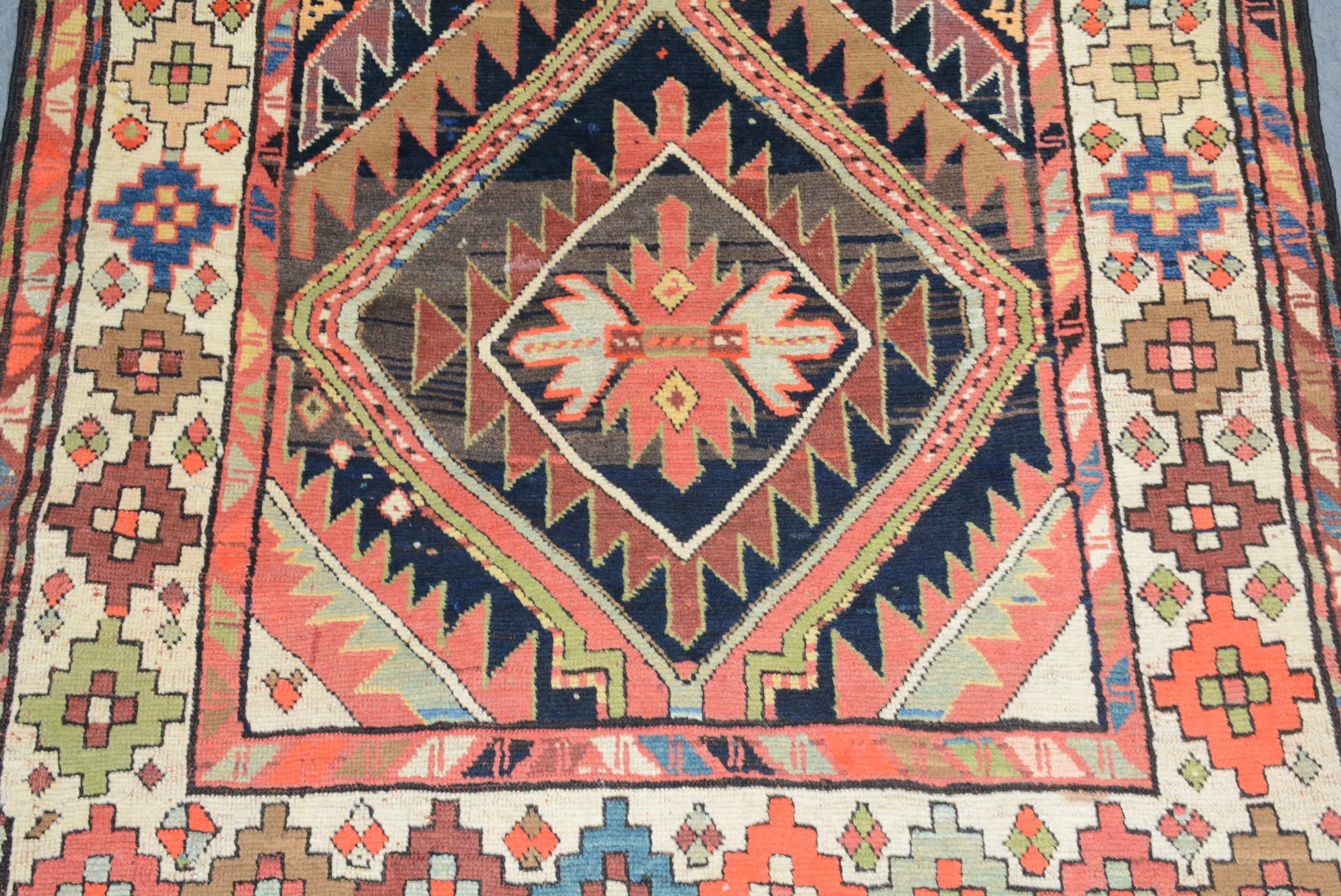 Armenian Antique Caucasian Gendje Rug For Sale
