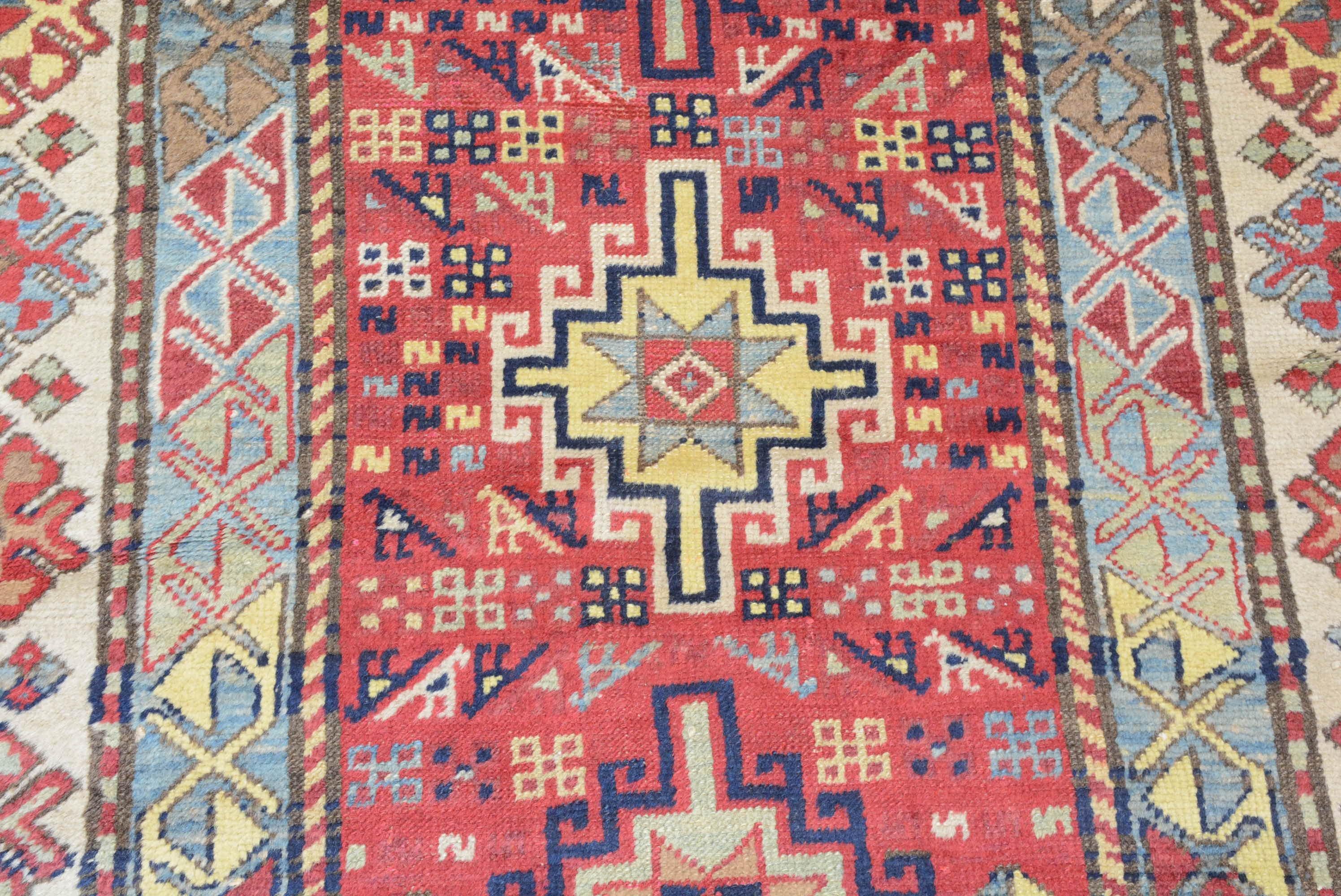 Armenian Antique Caucasian Gendje Rug  For Sale