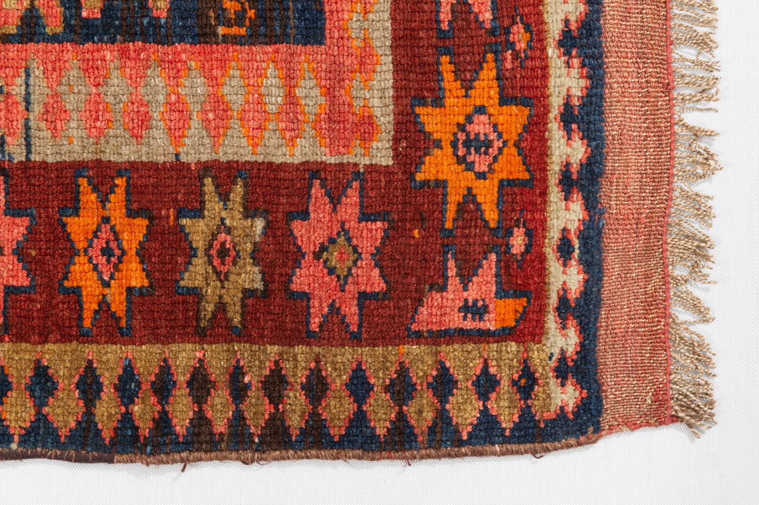 Hand-Knotted Antique Caucasian Genjeh Gallery For Sale
