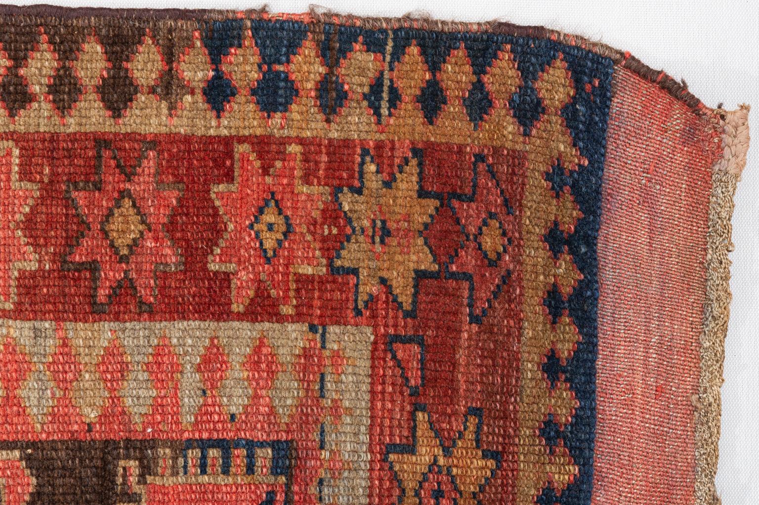 Wool Antique Caucasian Genjeh Gallery For Sale