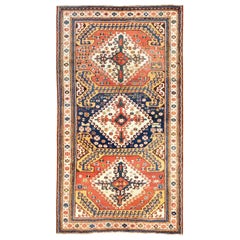 4.4x8 Ft Antique Caucasian Karabagh Chelaberd Rug, ca 1870, Excellent Condition