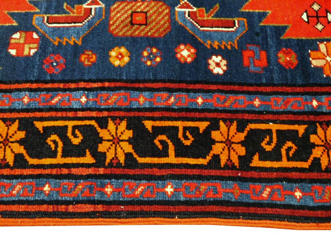 Laine Tapis caucasien antique Karabagh Kazak collection Achma-Yumma Djoharian en vente