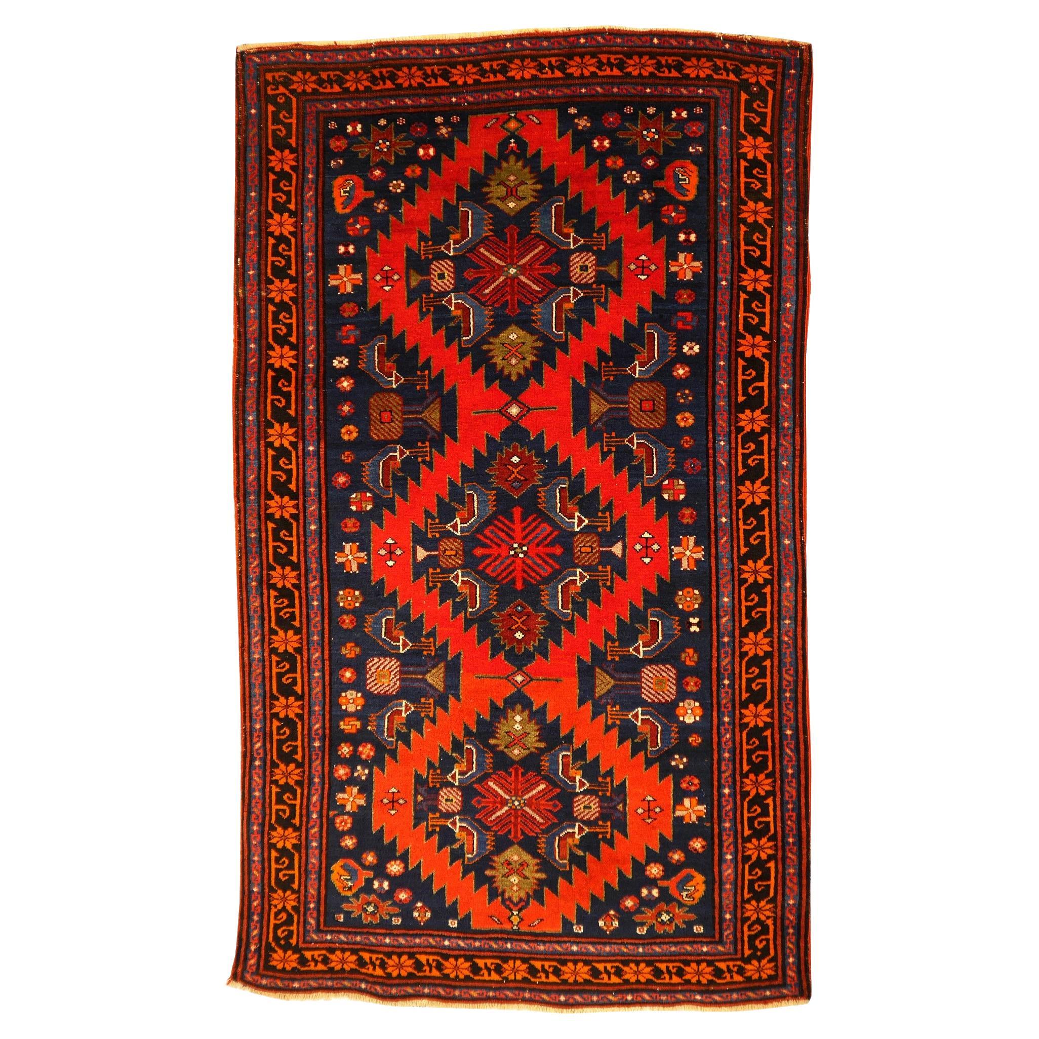 Antique Caucasian Karabagh Kazak rug Achma-Yumma Djoharian Collection For Sale