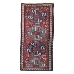 Antique Caucasian Karabagh Kazak Runner circa 1900