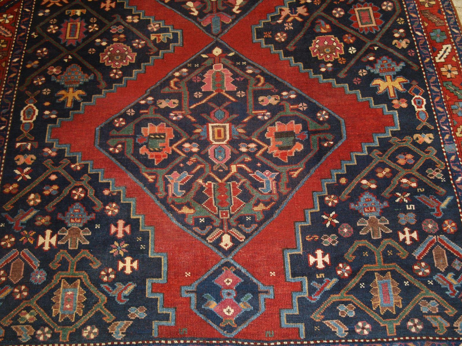 Antique Caucasian Karabagh Kelleh or Long Rug, circa 1900 For Sale 2