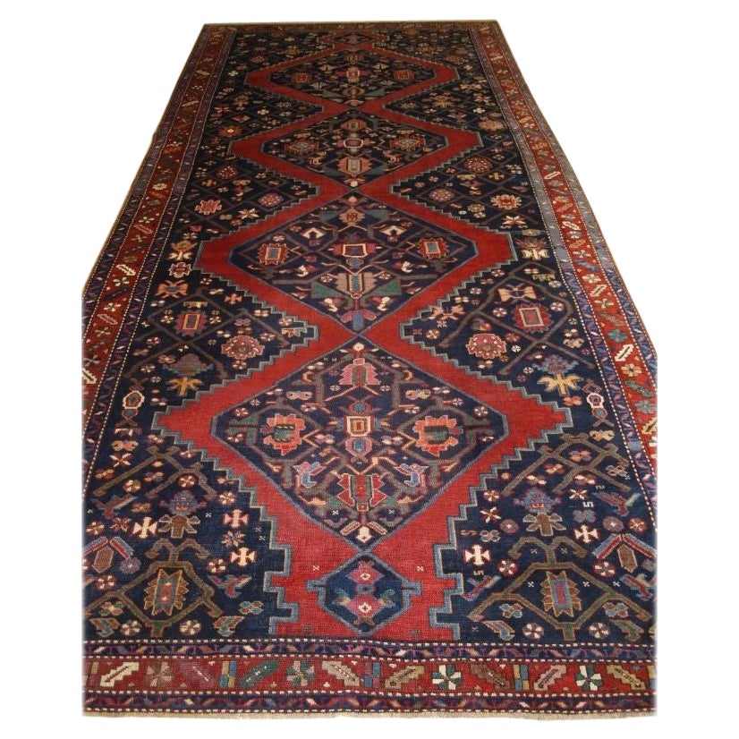 Tapis Kelleh caucasien ancien du Karabagh ou long, vers 1900 en vente