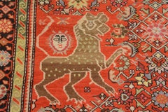 Antique Caucasian Karabagh Lion Rug