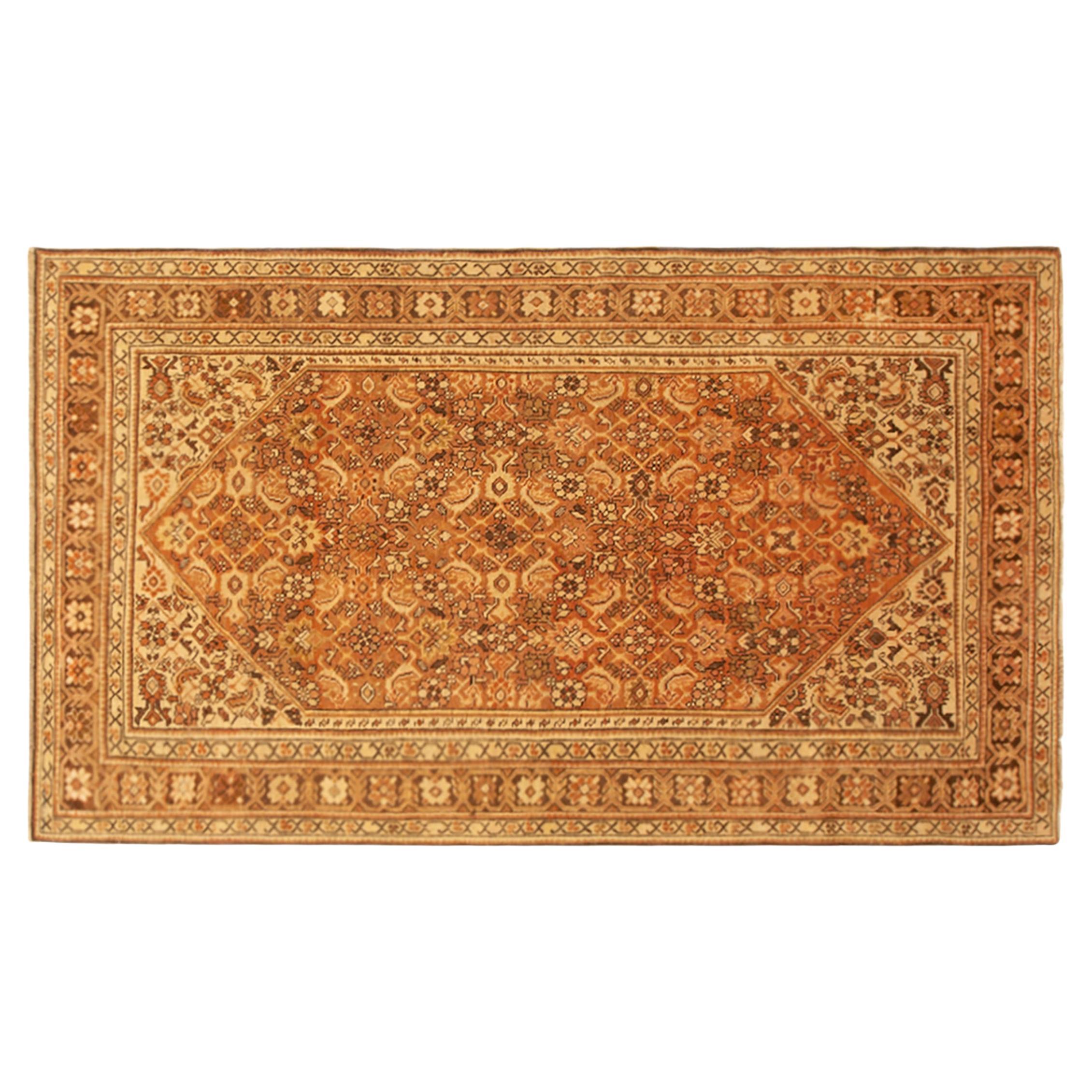 Antiker kaukasischer Karabagh-Ottomanischer Teppich in Zimmergre mit Herati-Design