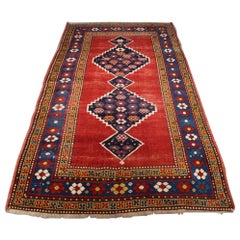 Antique Caucasian Karabagh Region Armenian Kazak Rug, Circa 1890