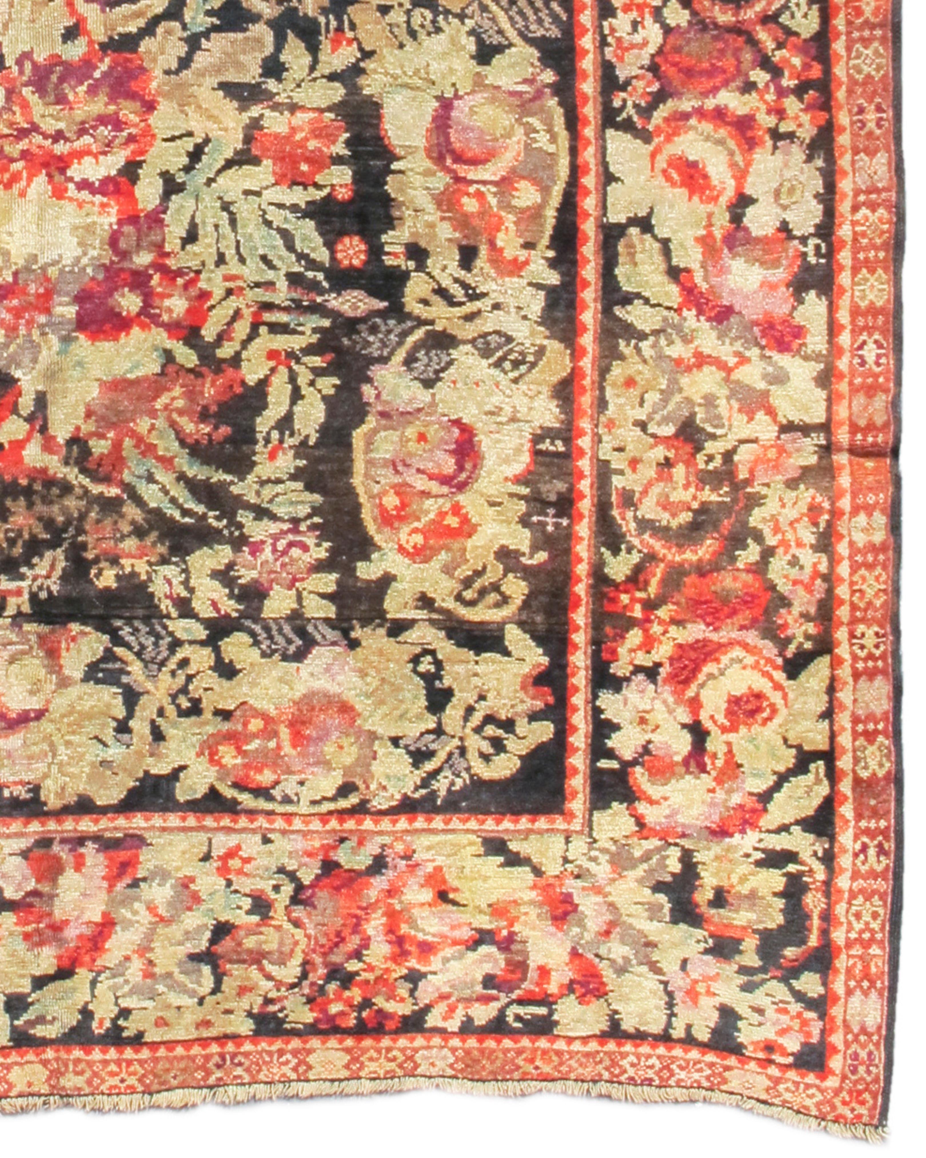 Wool Antique Caucasian Karabagh Rug, 19th Century