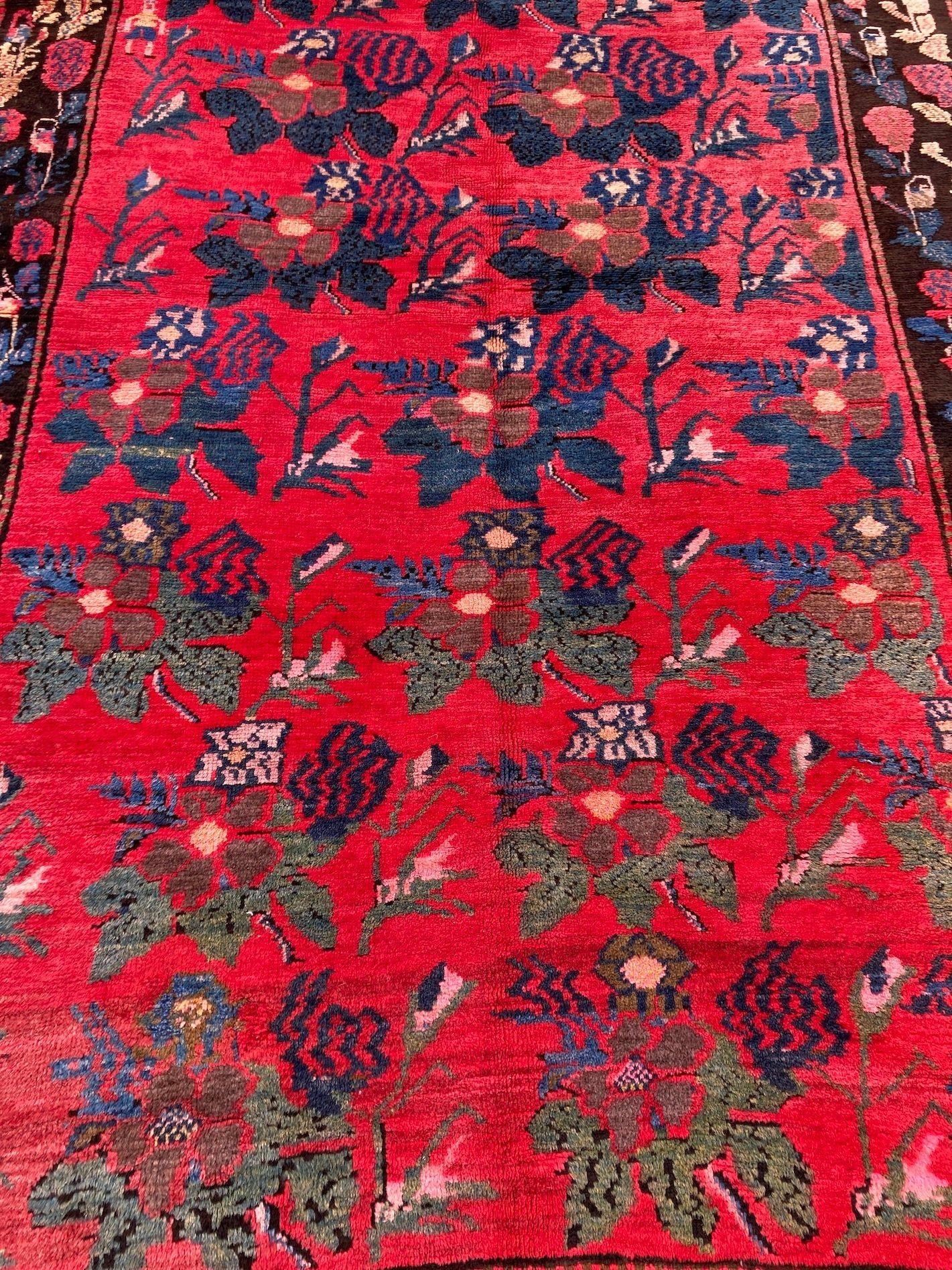Alfombra antigua del Cáucaso Karabagh 2,40m x 1,37m en venta 3
