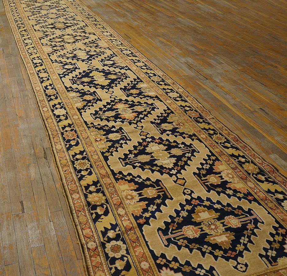 Laine Tapis caucasien ancien du Karabagh 3' 10