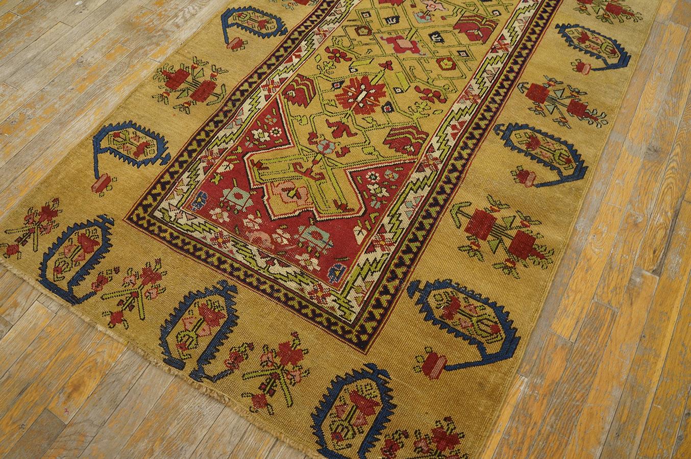 19th Century Caucasian - Shusha Karabagh Carpet (3' 7'' x 15' 9''-110 x 480 cm)  For Sale 3